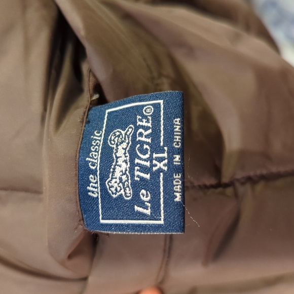 Le Tigre 80s Vintage Style Reversible Down/Feather filled Puffer Vest - Picture 11 of 12